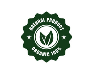 Organic label design for healthy food or farm product related to packaging, brochure, and tag or other prints.
