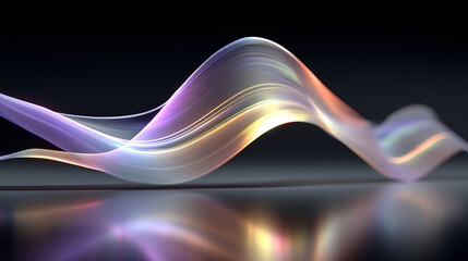 3D render of a colorful, vibrant digital shape floating against a blurred futuristic background. Symbolizes dynamic energy, scientific innovation, and abstract digital art in bright, modern tones.

