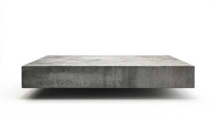 Polished concrete isolated on white background