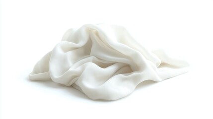 Polyester isolated on white background