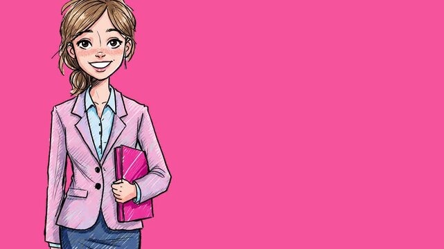 animation businesswoman 