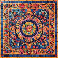 Vibrant mosaic design