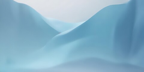 Obraz premium Subtle light blue abstract shapes, blurred gradients Soft, ethereal background , calm, color, pastel