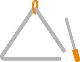 트라이앵글 악기 벡터
