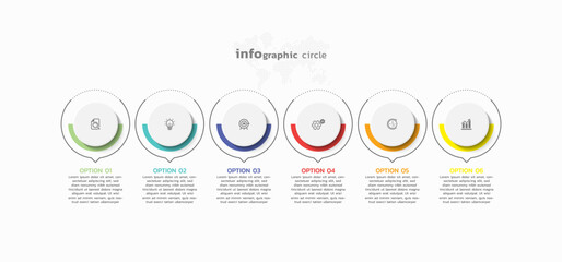 Background business infographic elements for the presentation