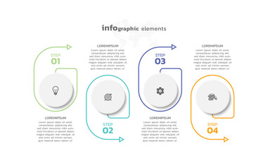 Background business infographic elements for the presentation