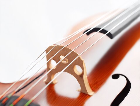 Detailed glimpse of a stringed instrument highlighting artistic construction precision