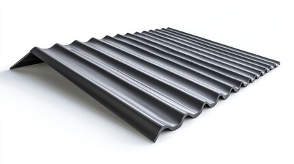 PVC roofing isolated on white background