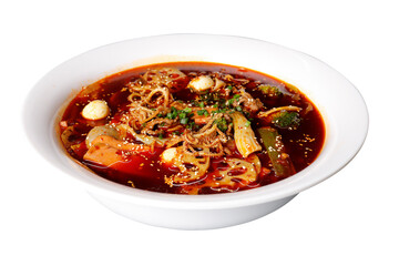 Sichuan spicy hotpot, also known as maocai, is a classic street food