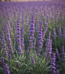 Obraz premium Vibrant lavender blossoms, rich color and texture , flowers, lavender