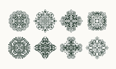 Luxury Turkish Geometric Patterns with Monochrome Shades