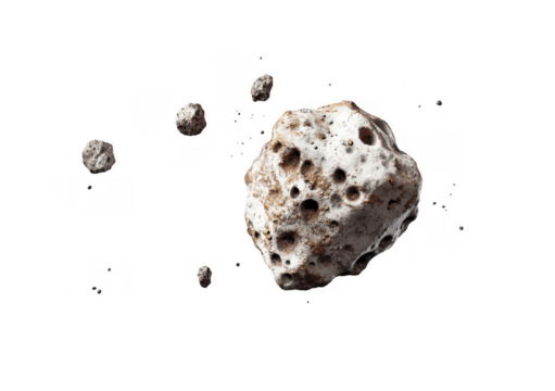 Asteroid Field in Space