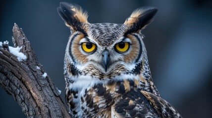 Tree kangaroo perches on a tree branch, its fur distinctively golden and brown, facing viewer.