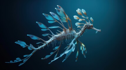 Serene Sea Dragon Gracefully