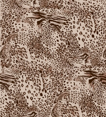 watercolor leopard skin pattern on textures background