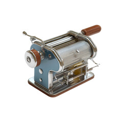 Vintage Chrome and Teal Pasta Maker Machine