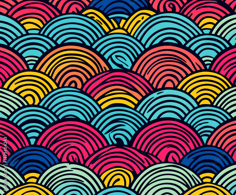 Poster abstract zongzi wrapper pattern modern