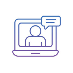 online consultation Vector icon