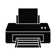 printer paper icon vector illustration