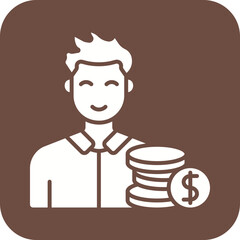 Economist icon vector image. Suitable for mobile apps, web apps and print media.