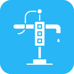 Hand Pump icon vector image. Suitable for mobile apps, web apps and print media.