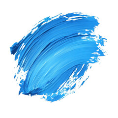 Abstract Blue Paint Stroke