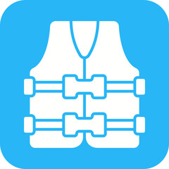 Life Vest icon vector image. Suitable for mobile apps, web apps and print media.
