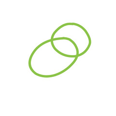 green rubber bracelet