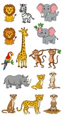 Fototapeta premium Safari Sketchbook