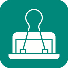 Paperclip icon vector image. Suitable for mobile apps, web apps and print media.