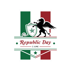 Italy Republic Day  vector 