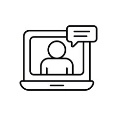 online consultation Vector icon