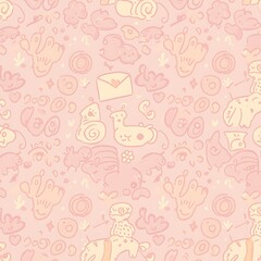 Fototapeta premium Whispers of Peach and Cream