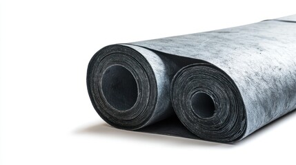 Roof underlayment isolated on white background