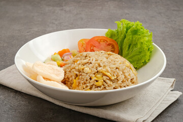 Nasi Goreng Seafood, Fried Rice with seafood, Indonesian food
