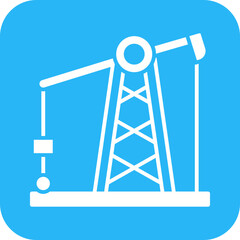 Pump Jack icon vector image. Suitable for mobile apps, web apps and print media.