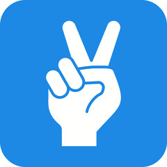Victory icon vector image. Suitable for mobile apps, web apps and print media.