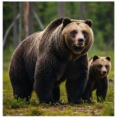 Fototapeta premium Guardian and Cub