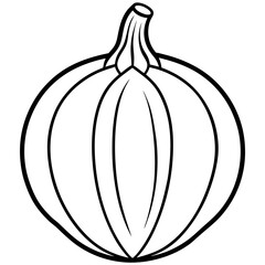 Modern Pattypan Squash Icon Design