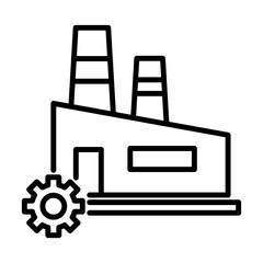 Factory Outline Icon