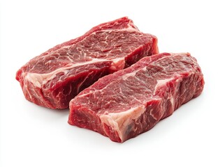 Two Exquisite Raw Beef Steaks