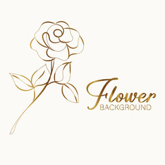 Elegant Golden Floral Background Design with Intricate Details and a Luxurious Feel