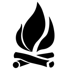 Bonfire vector icon campfire symbol 