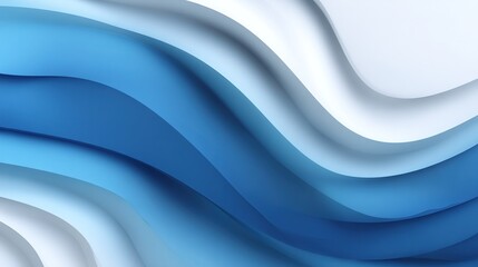 Modern corporate abstract wave pattern, gradient blue and white tones, smooth 3D rendering design, suitable for website header background, futuristic digital background for business presentation,