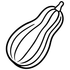 Yellow Squash Flat Icon Design