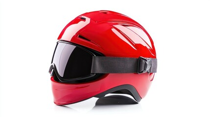 Ski helmet isolated on white background