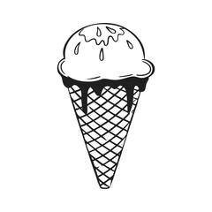Ice cream logo clipart set. Colorful cone ice cream icon clip art in pictogram style vector illustration color pastel sweet dessert collection.
