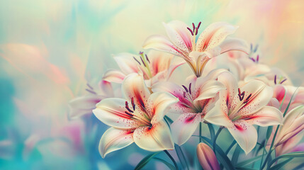 Fototapeta premium Elegant wedding invitation card background . Minimal hand painted watercolor botanical flowers texture template background. Design for wedding, vip cover, poster, rsvp moderncard.Valentine's Day