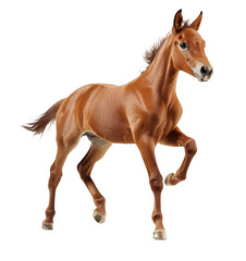 Obraz premium Chestnut Foal Toy Figure