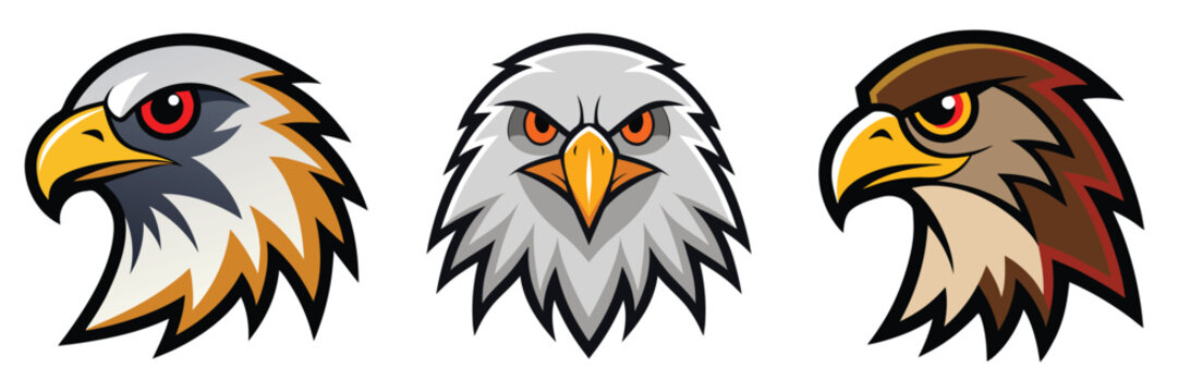 Eagle Head Logo Design Illustration